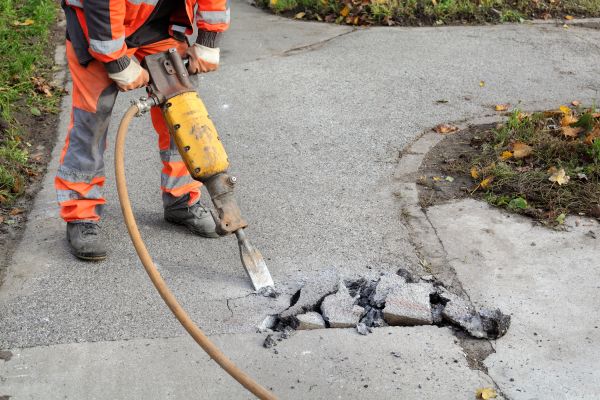 Concrete Sidewalk Removal in Garner