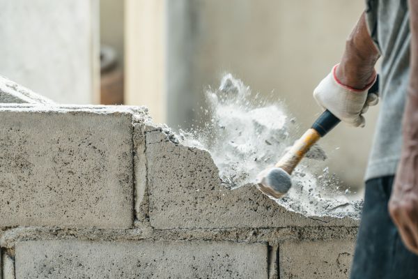 Block Wall Demolition in Garner